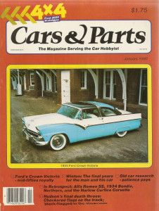 CARS & PARTS 1980 JAN - 55 CROWN VIC, FIRST JEEPS, 34 BENDIX, ALFA SPRINT SPL.